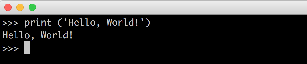 python3 hello world example
