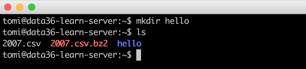 bash command line mkdir