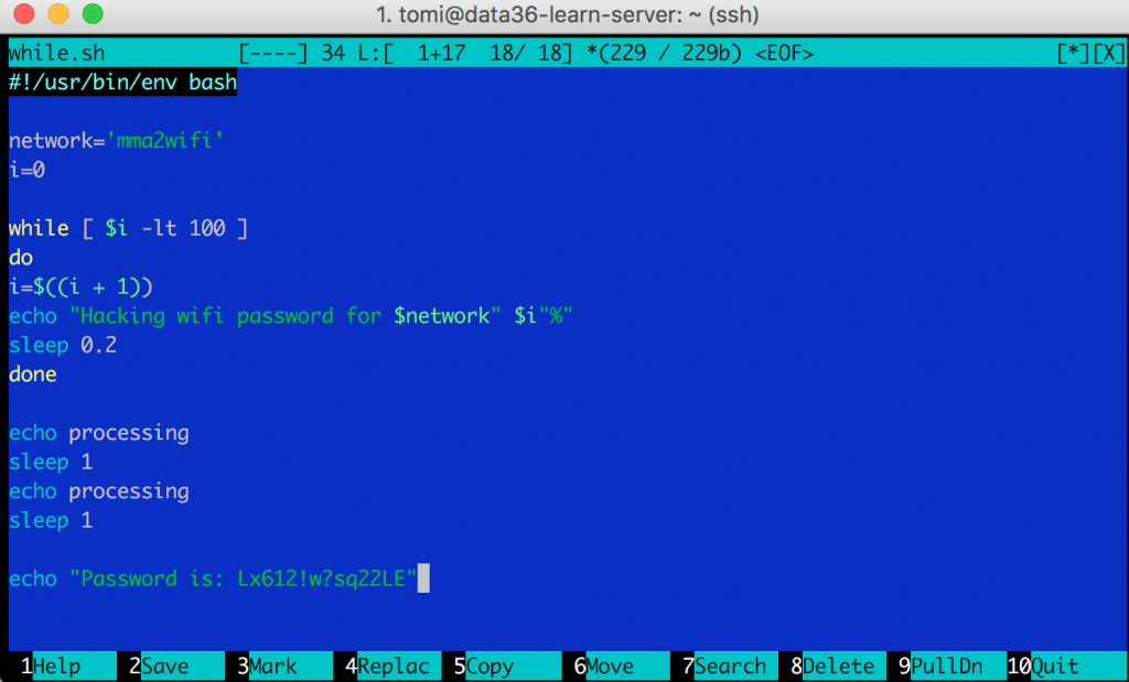 Variables If Statements And While Loops In Bash Data Coding 101