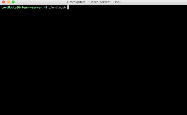 data science command line bash exercise while loop