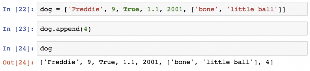 14 - Python functions and methods - append