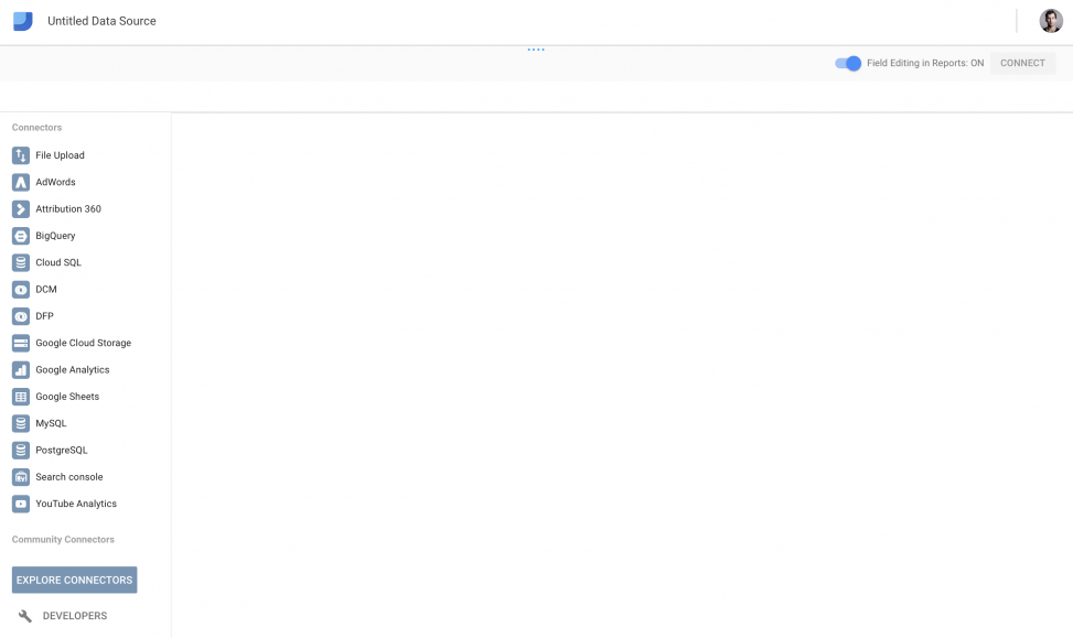 connect Google Data Studio to PostgreSQL - create new data source ...