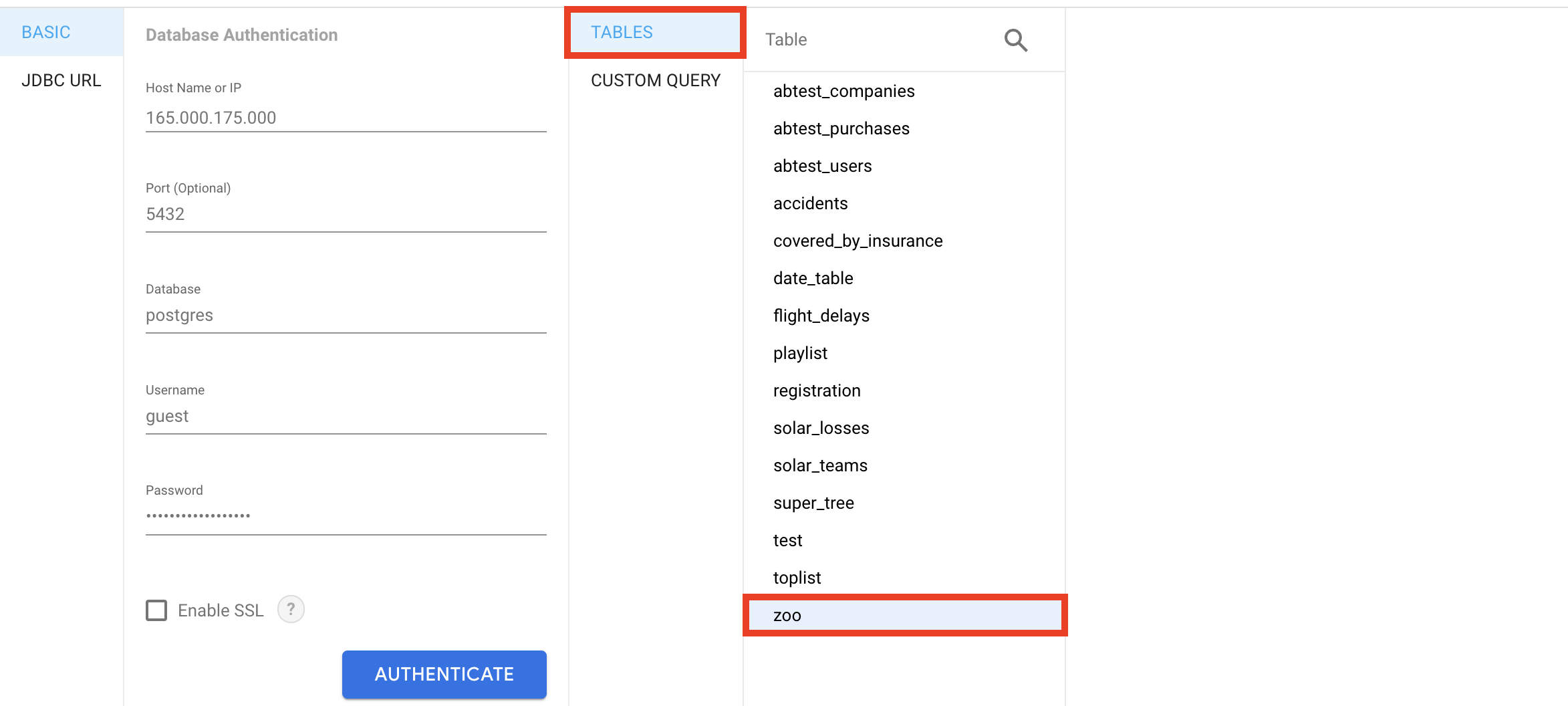 connect-looker-studio-to-postgresql-authenticate-tables-data36