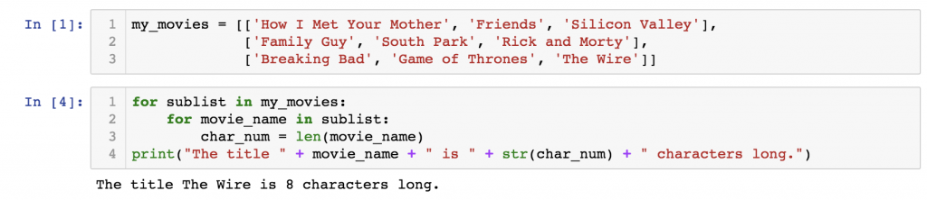 python nested for loop - example 3