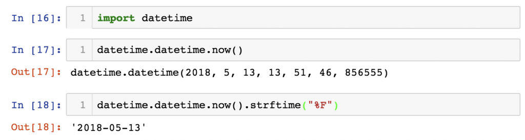 python import statement and built-in modules - datetime