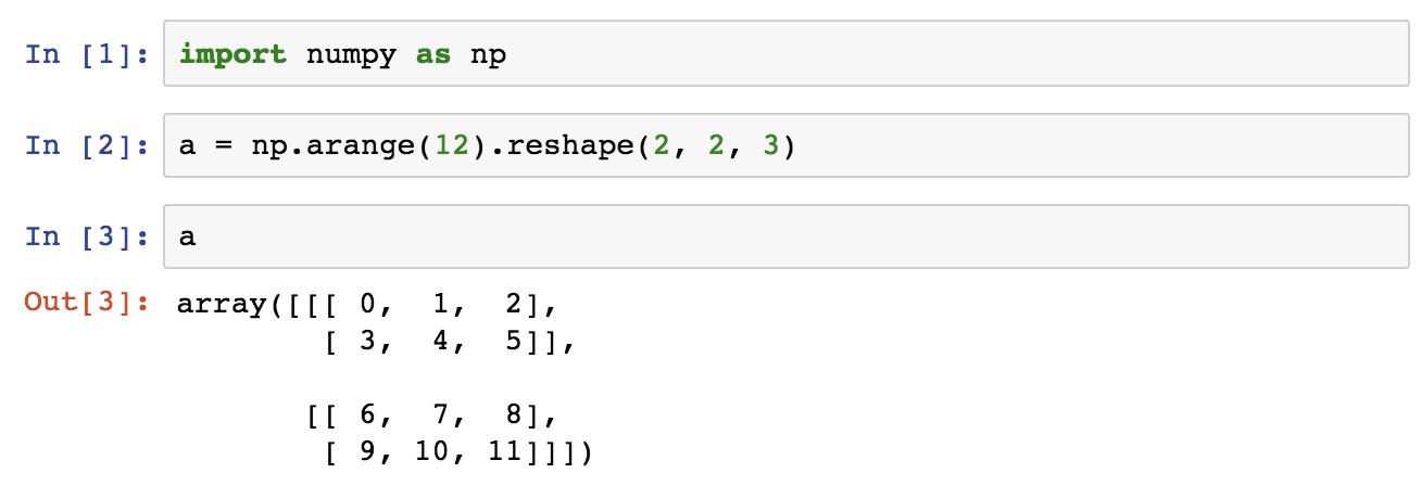 python libraries and packages - numpy array
