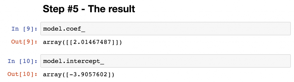 coefficient of determination linear regression python