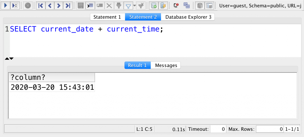 SQL Current Date and Time Month Year Etc In PostgreSQL