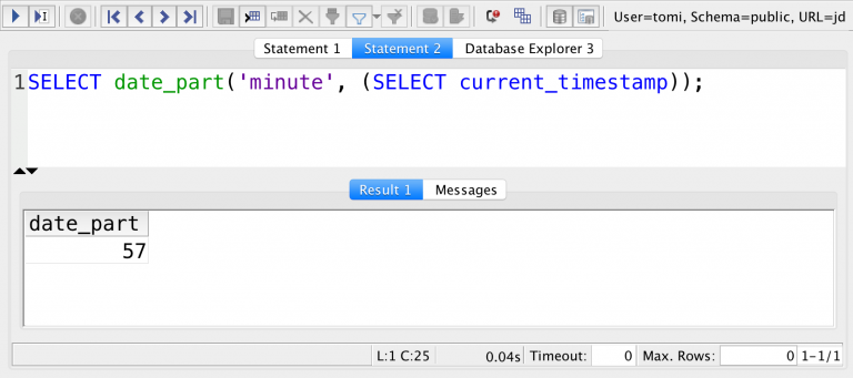 oracle sql get current date