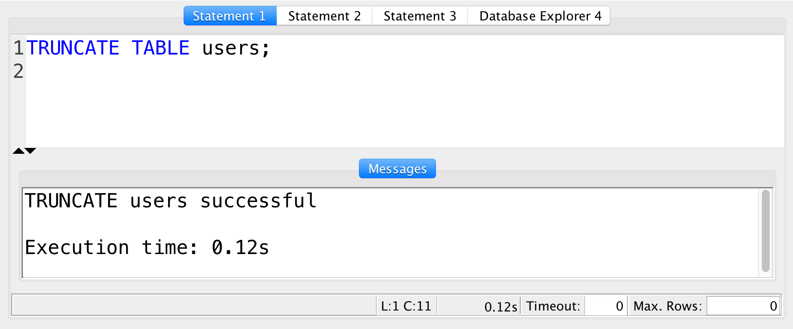 SQL TRUNCATE TABLE and DROP TABLE (tutorial)