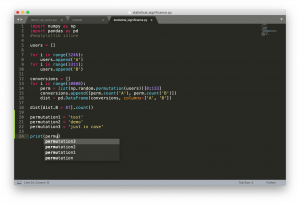 python script in sublime text 3 variables