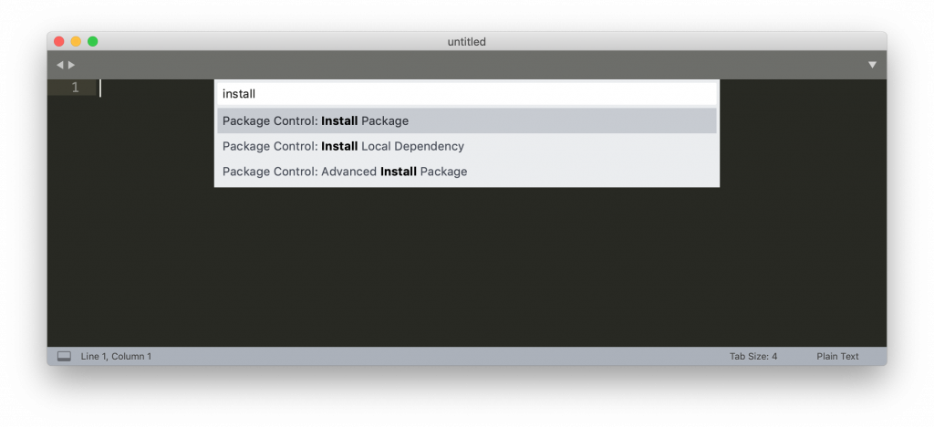 install a new package to sublime text 3
