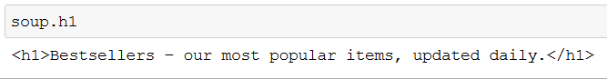 python web scraping h1