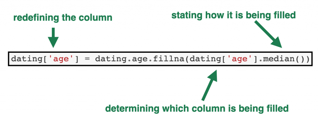 data cleaning pandas fillna