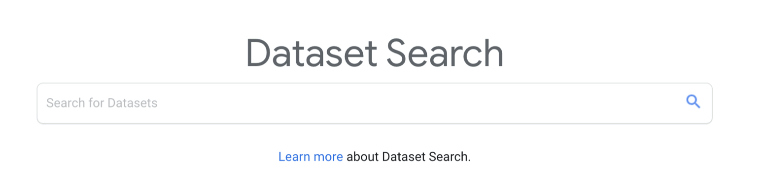 open datasets data source course