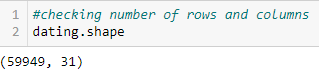 pandas dataframe shape example