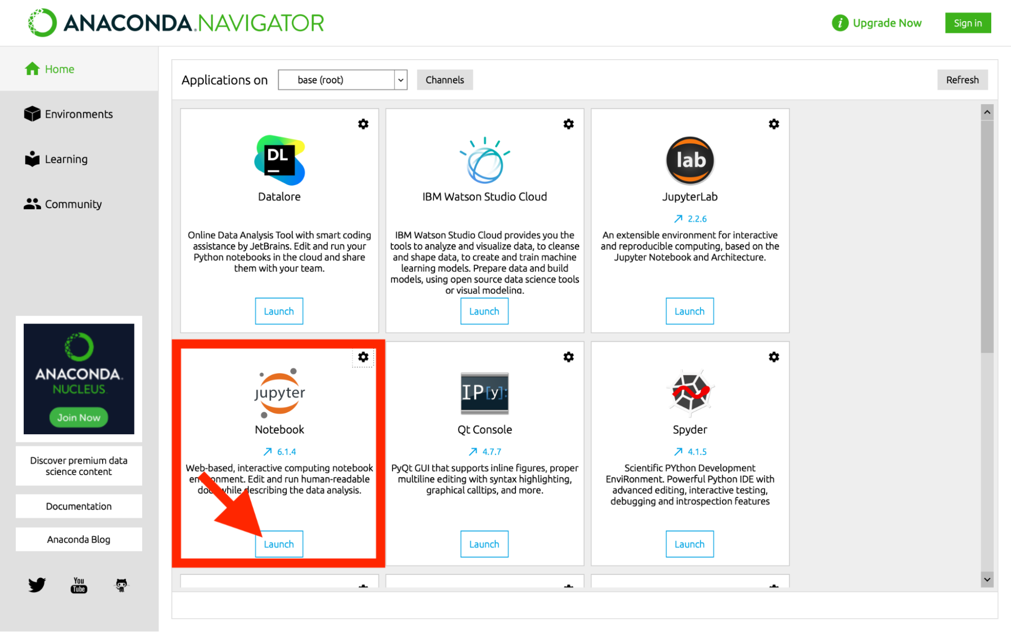 anaconda install jupyter notebook