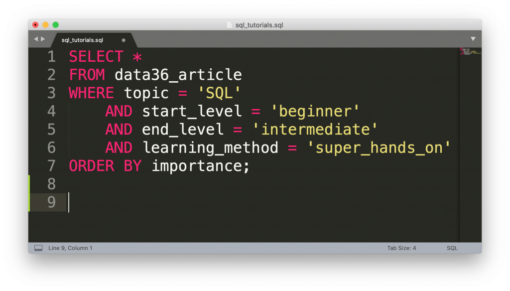 learn sql for data science