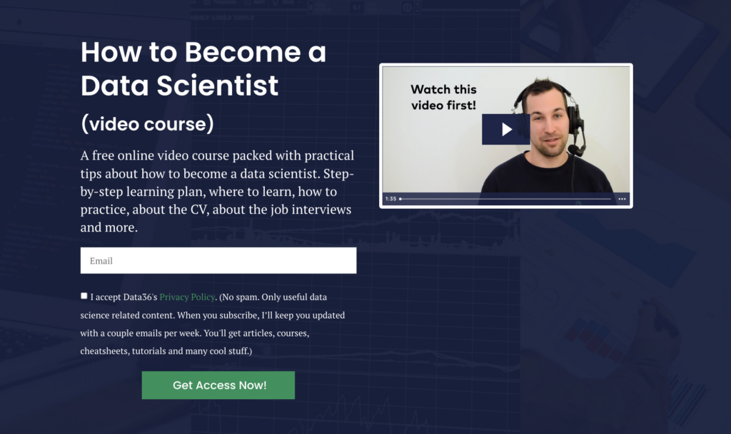 how to become a data scientist course